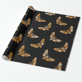 Papel De Regalo Death's Head Moth Pattern