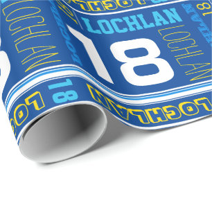 Papel De Regalo Décimo octavo abrigo personalizado del deporte de
