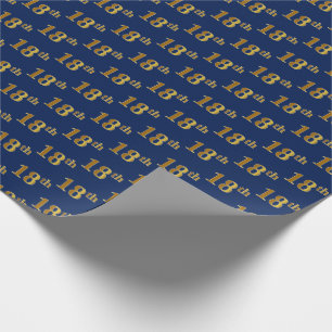 Papel De Regalo Décimo octavo (décimo octavo) acontecimiento del