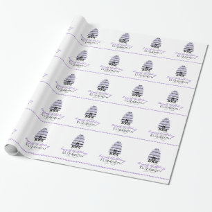 Papel De Regalo Décimosexto cumpleaños Torta-Personalizado lavan