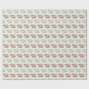Papel De Regalo Deck the Halls color verde claro