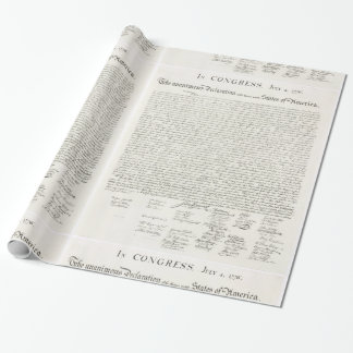 Papel De Regalo Declaración de Independencia de los Estados Unidos