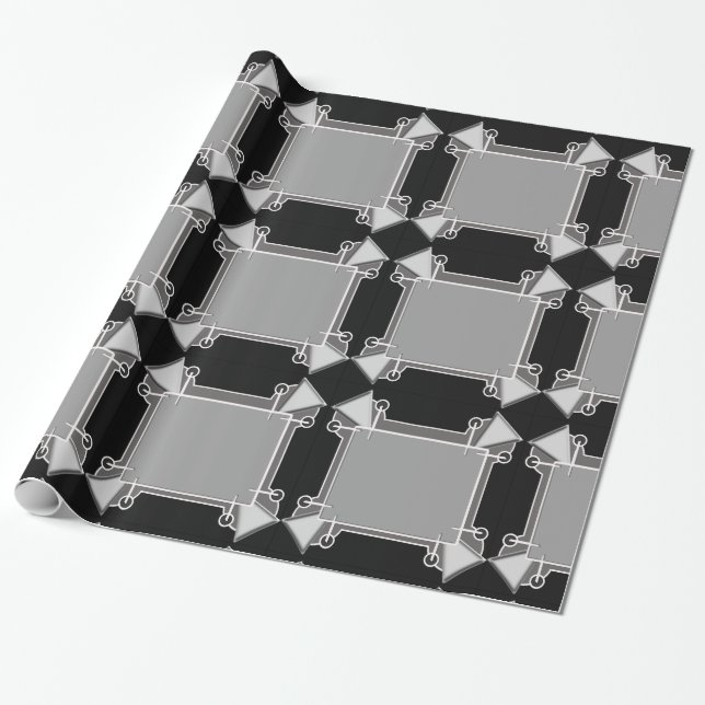 Papel De Regalo deco de los triángulos (Desenrollado)