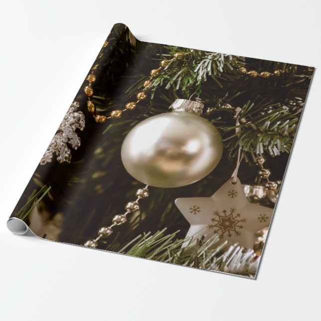 Papel De Regalo decoración árbol de navidad (Desenrollado)