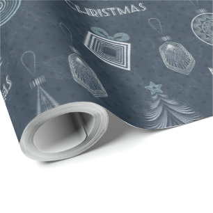 Papel De Regalo Decoración Art Deco moderna ornamental retro naval