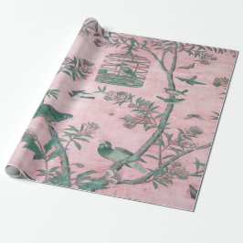 Papel De Regalo Decoración china rosada