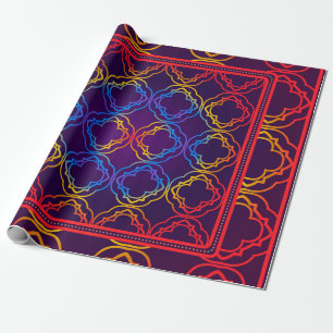 Papel De Regalo Decoración Con Decoración Geométrica. Sym