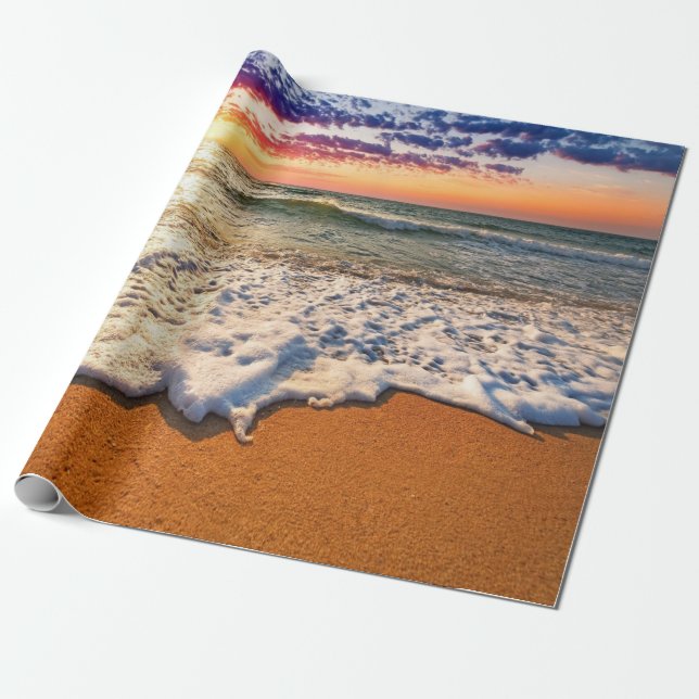 Papel De Regalo Decoración de Beach Sunset (Desenrollado)