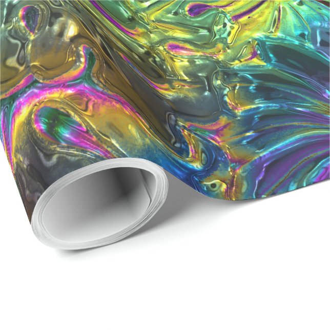 Papel De Regalo Decoración de las flores 91 (Esquina del rollo)