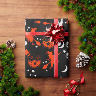 Papel De Regalo Decoración de regalo de noche de fiesta de bruja