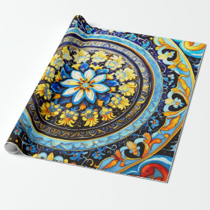 Papel De Regalo Decoración floral española romana medieval