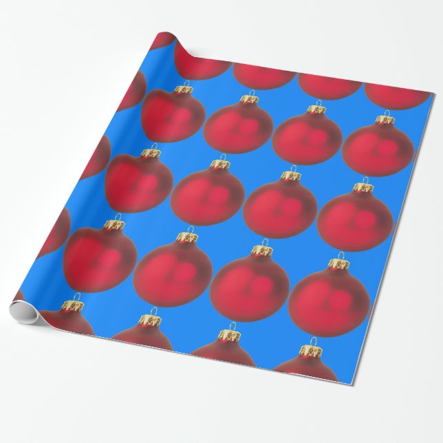 Papel De Regalo Decoración navideña de Navidades rojos (Desenrollado)