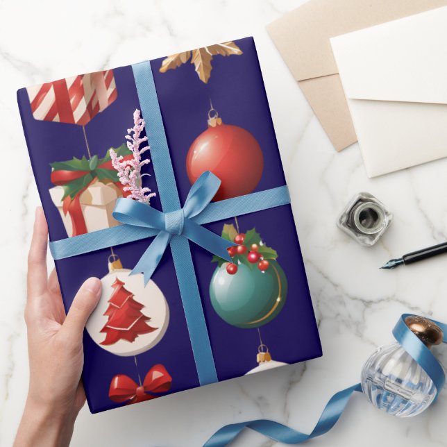 Papel De Regalo Decoración navideña moderna (Regalar)