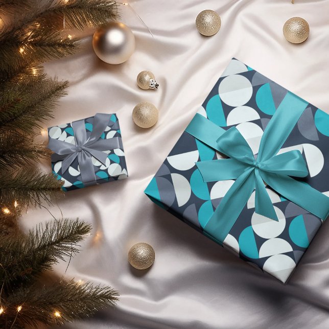 Papel De Regalo Decoración pop (blue semicircle birthday packing gift wrap,gift wrapping paper,return gift wrap paper,paper gift)