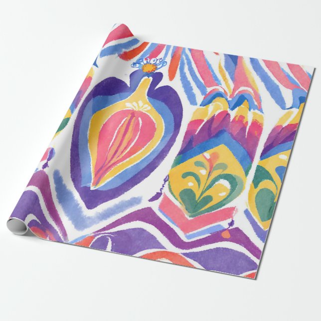 Papel De Regalo decoración tradicional rumana (Desenrollado)