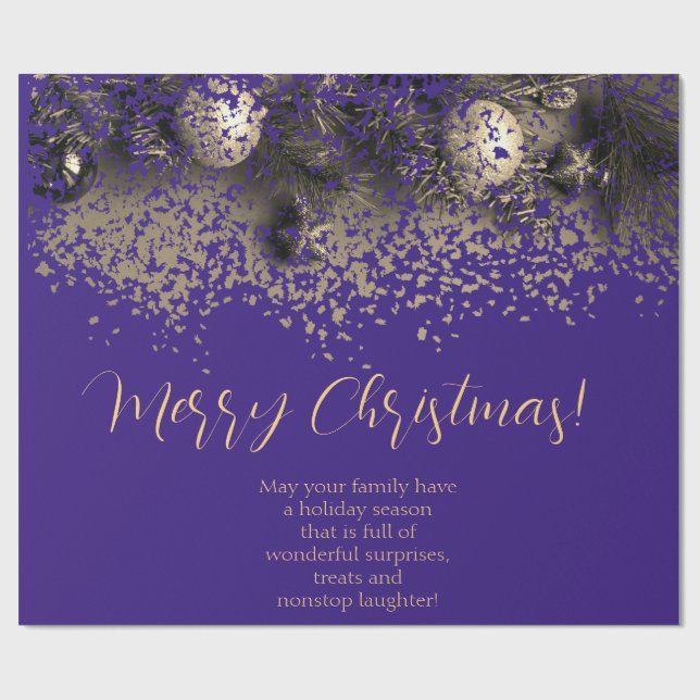 Papel De Regalo Decoraciones de Navidad en puntos (Superficie plana)