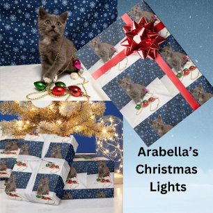 Papel De Regalo Decoraciones navideñas de Arabella - Gato / Gatito