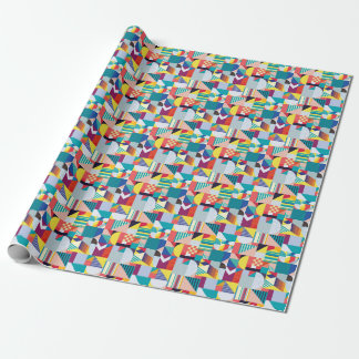 Papel De Regalo Decorativo Geométrico: Patrón Abstracto Vintage.