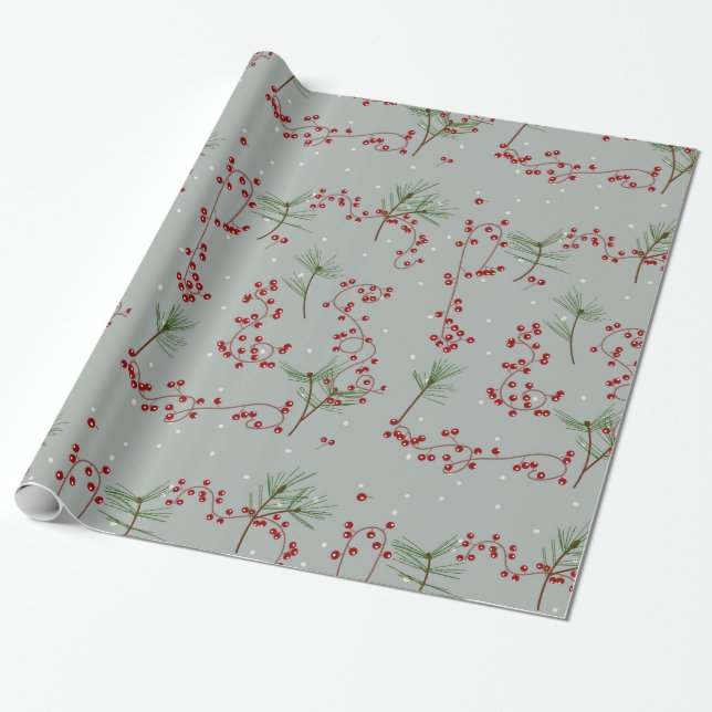 Papel de regalo decorativo para Navidad (Desenrollado)