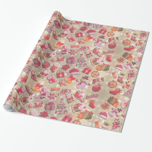 Papel de regalo decorativo para Navidad