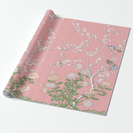 Papel De Regalo Decoup Chinoiserie rosa