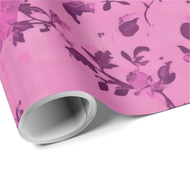 Papel De Regalo Decoupage Chinoiserie Malva (Esquina del rollo)