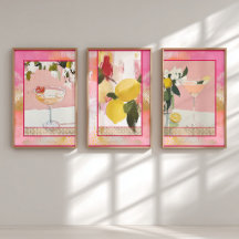 Papel de regalo decoupage de limón cítrico abstrac