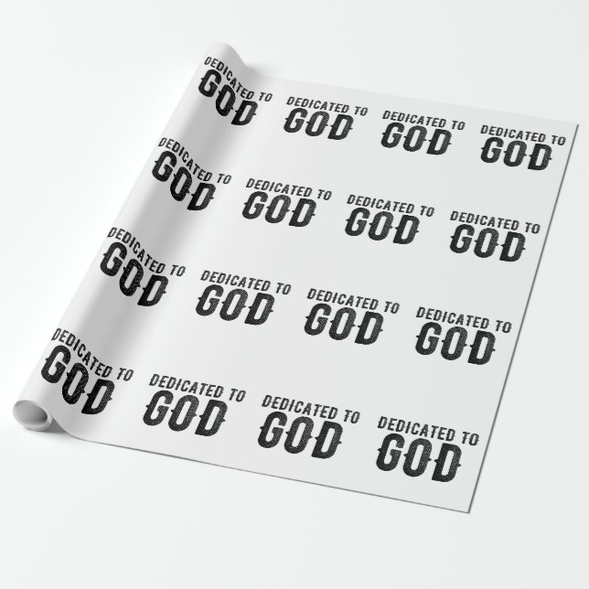 PAPEL DE REGALO DEDICADO A DIOS PERSONALIZABLE GUAY TEXTO NEGRO (Desenrollado)