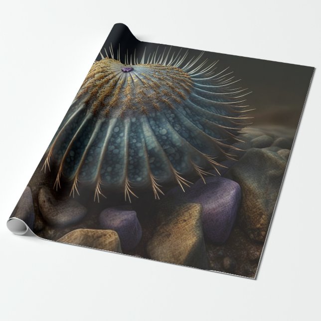 Papel De Regalo Deep Sea Urchin (Desenrollado)