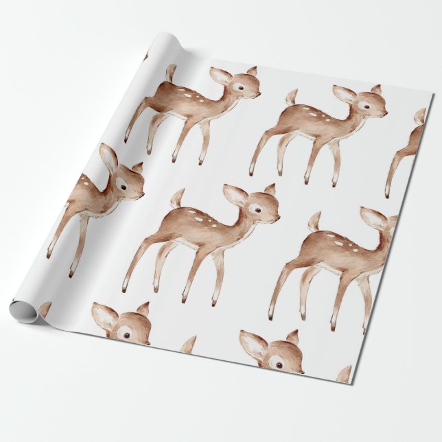 Papel De Regalo Deer (Desenrollado)