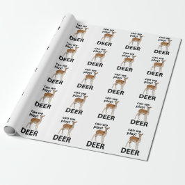 Papel De Regalo Deer Can We Play Cute Deer