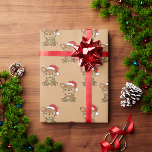 Papel De Regalo Deer Christmas Winter Animals Deer Wrapping Paper