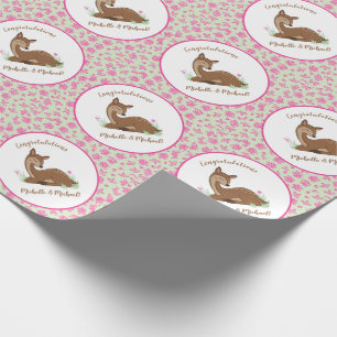 Papel De Regalo Deer Fawn Baby Shower Woodland Animals