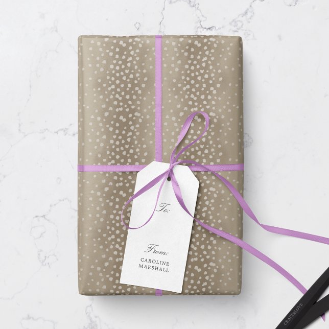 Papel De Regalo Deer Fawn Pardo Natural (animal print baby deer fawn spot patterned gift wrapping paper in natural warm beige)