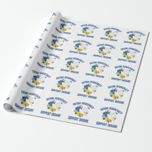 Papel De Regalo Defender la democracia apoyar a Ucrania Estadounid