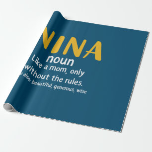 Papel De Regalo Definición de Arte Madre Nina