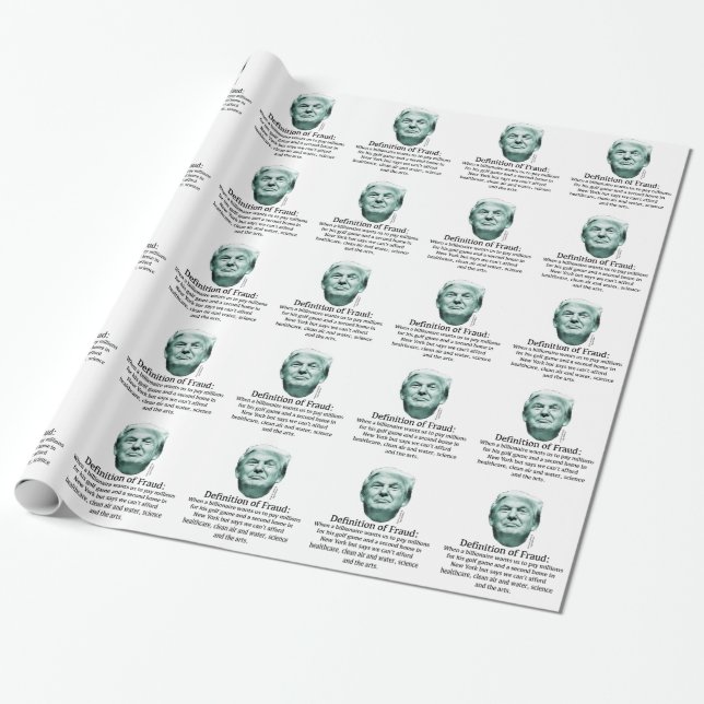 Papel De Regalo Definición de fraude - TRUMP (Desenrollado)