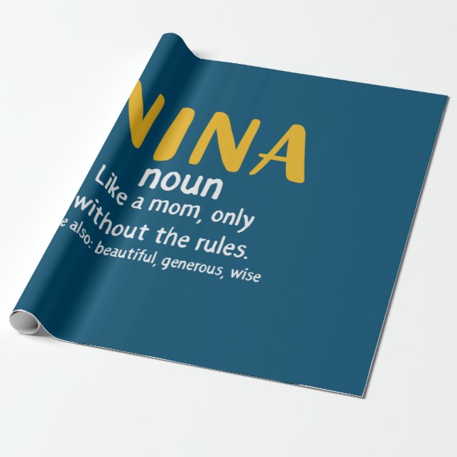 Papel De Regalo Definición de nina de arte madre (Desenrollado)
