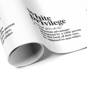 Papel De Regalo Definición de privilegios blancos