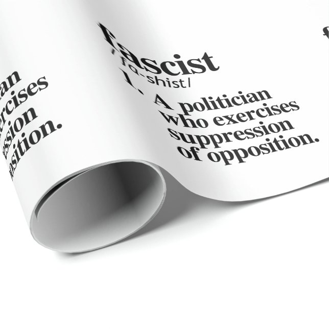Papel De Regalo Definición fascista (Esquina del rollo)