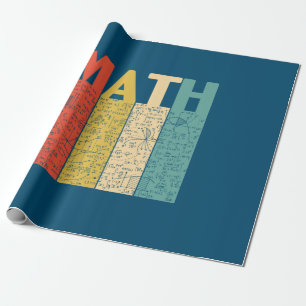 Papel De Regalo Definición matemática vintage del profesor de mate
