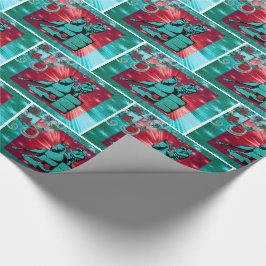 Papel De Regalo Deformación occidental del regalo de vacaciones de
