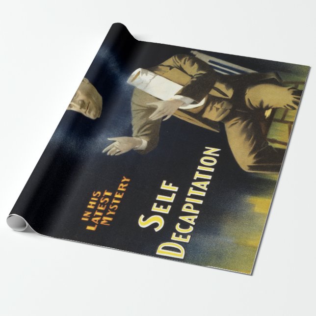 Papel De Regalo Degollación del uno mismo de Harry Kellar del mago (Desenrollado)