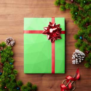 Papel De Regalo Degradado verde claro malla geométrica patrón bril