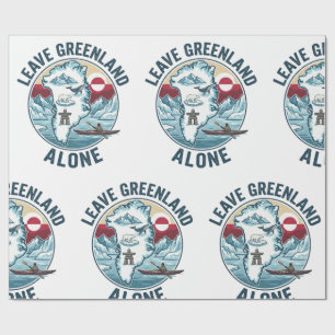 Papel De Regalo Deja a Groenlandia en paz