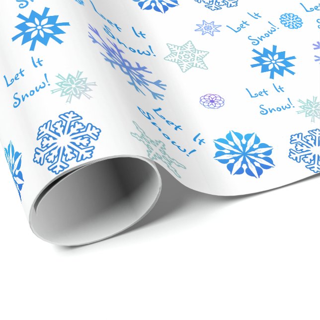 Papel De Regalo Dejáis le blanco como la nieve (Esquina del rollo)