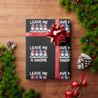 Papel De Regalo Déjame una Navidad de Gnomos Pijama Fiesta