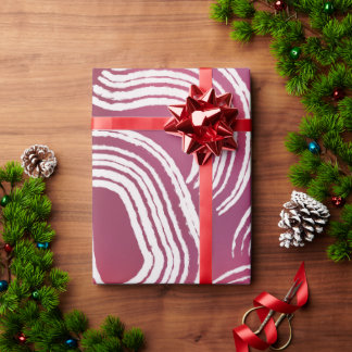 Papel De Regalo Dejando tu huella rosa