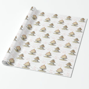 Papel De Regalo Déjelos comer cumpleaños francés de la boda del