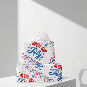 Papel de regalo del 4 de julio